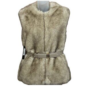 NWT GUESS BY MARCIANO Women's Faux-Fur Vest S